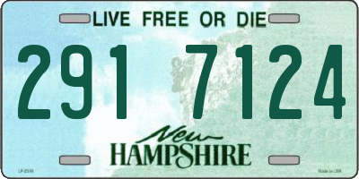 NH license plate 2917124