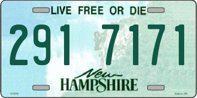 NH license plate 2917171