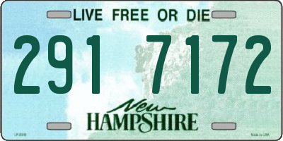 NH license plate 2917172