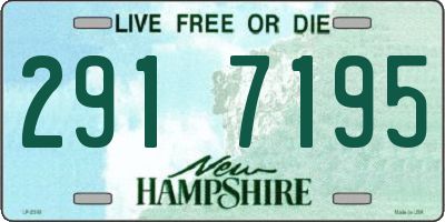 NH license plate 2917195