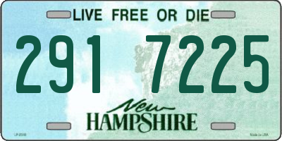 NH license plate 2917225