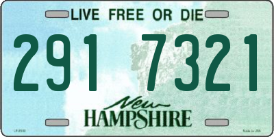 NH license plate 2917321