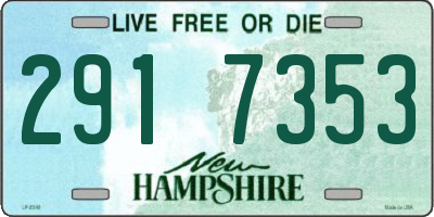 NH license plate 2917353