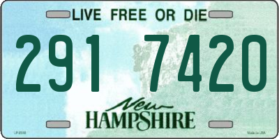 NH license plate 2917420