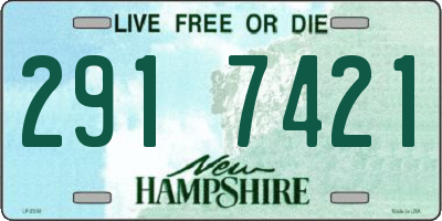 NH license plate 2917421