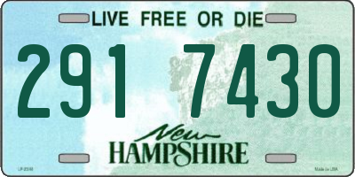 NH license plate 2917430