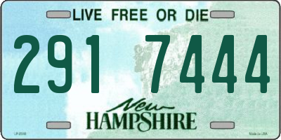 NH license plate 2917444