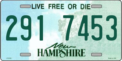 NH license plate 2917453