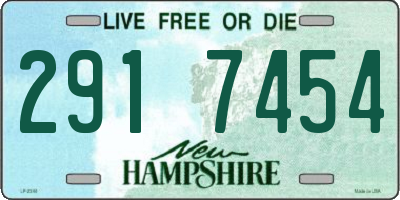 NH license plate 2917454