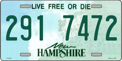 NH license plate 2917472