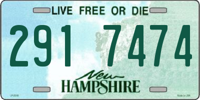 NH license plate 2917474