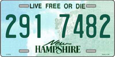 NH license plate 2917482