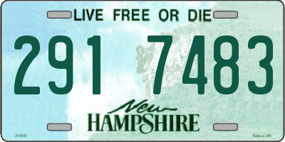 NH license plate 2917483