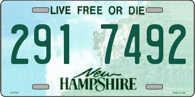 NH license plate 2917492
