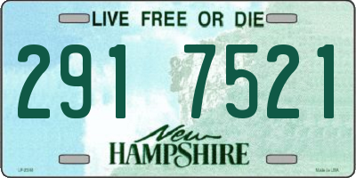 NH license plate 2917521