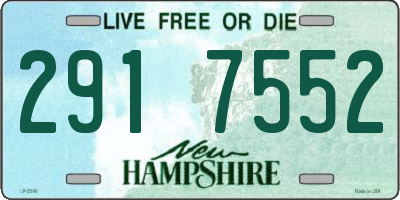 NH license plate 2917552