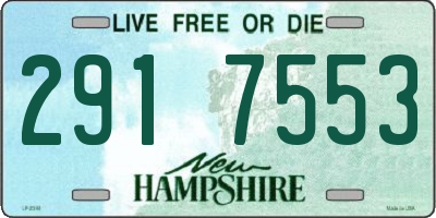 NH license plate 2917553