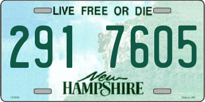 NH license plate 2917605