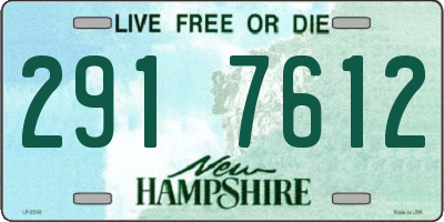 NH license plate 2917612