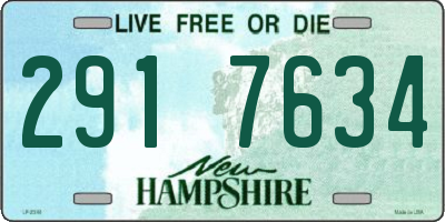 NH license plate 2917634