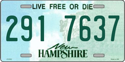 NH license plate 2917637