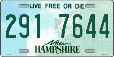 NH license plate 2917644