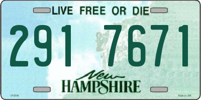 NH license plate 2917671