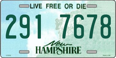 NH license plate 2917678