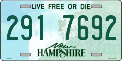 NH license plate 2917692