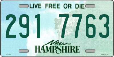 NH license plate 2917763