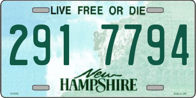 NH license plate 2917794
