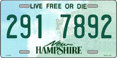 NH license plate 2917892