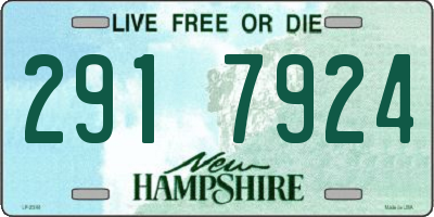 NH license plate 2917924