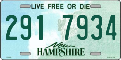 NH license plate 2917934