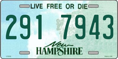 NH license plate 2917943