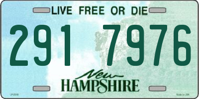 NH license plate 2917976