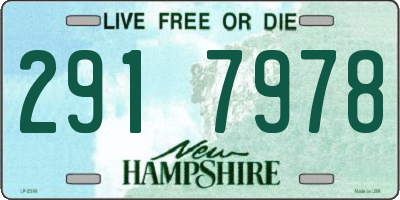 NH license plate 2917978