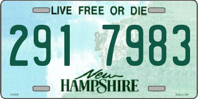 NH license plate 2917983