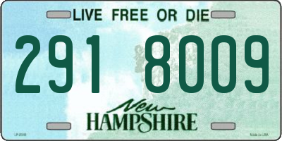 NH license plate 2918009