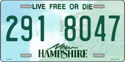 NH license plate 2918047