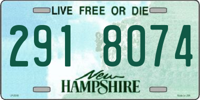 NH license plate 2918074