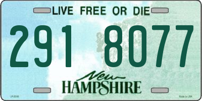 NH license plate 2918077
