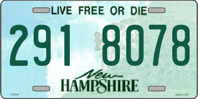 NH license plate 2918078