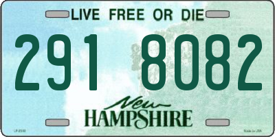 NH license plate 2918082