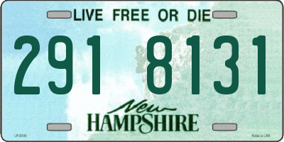 NH license plate 2918131