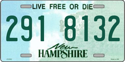 NH license plate 2918132