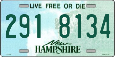 NH license plate 2918134