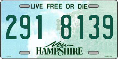 NH license plate 2918139