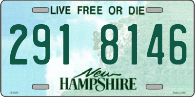 NH license plate 2918146