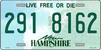 NH license plate 2918162
